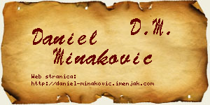 Daniel Minaković vizit kartica